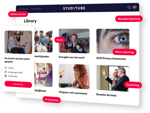 team capsule van nu af aan Learning Experience Platform: één centrale leerplek | Studytube