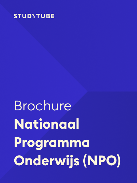 Nationaal Programma Onderwijs (NPO) brochure cover