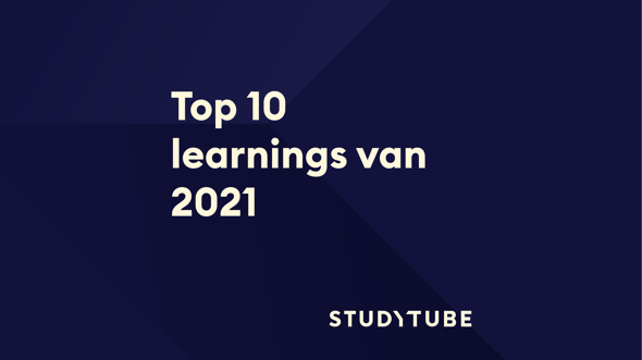 De top-10 learnings van 2021, Studytube
