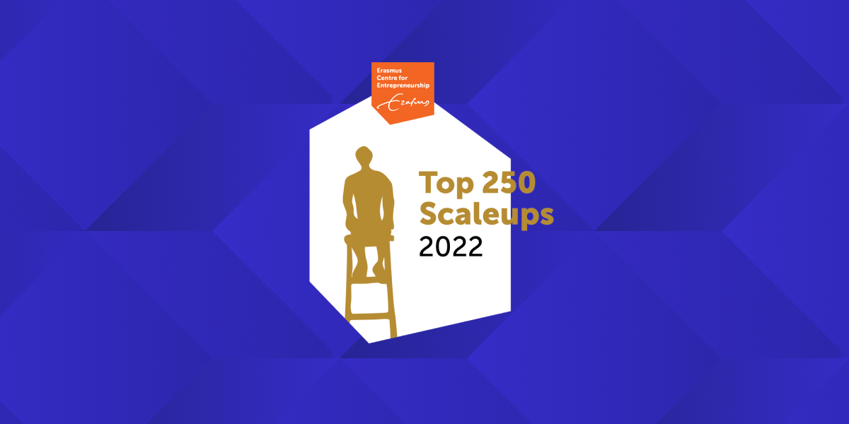 Het logo van de Top 250 snelstgroeiende organisaties van Nederland, samengesteld door het Erasmus Centre for Entrepreneurship en NLGroeit.